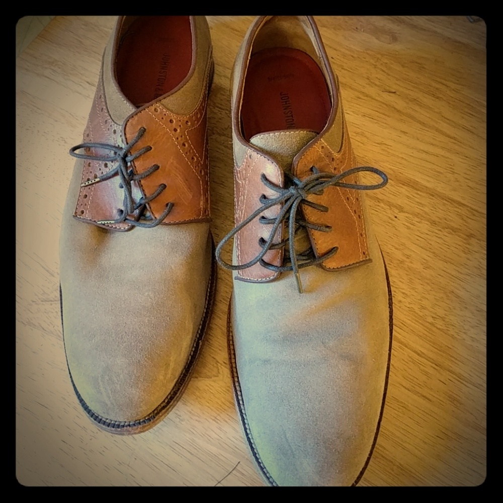 Johnston and Murphy Wingtip Warner Saddle Shoe